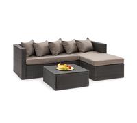 Theia Lounge Set juego de jardín Sofá esquinero 5 cojines