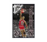 Theissen Michael Jordan NBA 23 Slam Dunk Poster - Póster de pared mate, 11 x 17 pulgadas (28 x 43 cm)