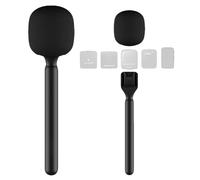 TheJuns RODE - Micrófono de mano para micrófono DJI, adaptador universal GO II/PRO para entrevista, adaptador de micrófono inalámbrico con espuma para parabrisas para todos los micrófonos Lavalier