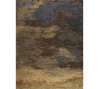 THEKO Alfombra de fibra sintética tejida a máquina - dorada - 68x140 cm