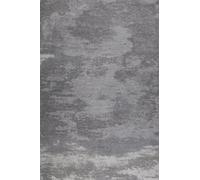 THEKO Alfombra de fibra sintética tejida a máquina - plata - 68x140 cm