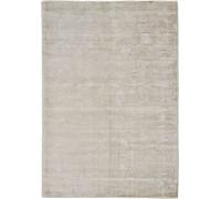 THEKO Alfombra de viscosa tejida a mano estilo vintage crema 70x140 cm
