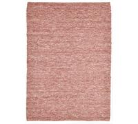 THEKO Alfombra tejida a mano en lana virgen - rojo 190x250 cm