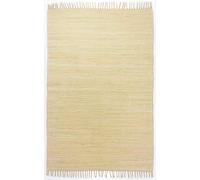 Theko Happy Cotton - Alfombra (100% algodón, 160 x 230 cm), Color Natural