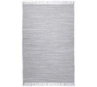 Theko Happy Cotton Alfombra 100% algodón 650 Gris, Rectangular, 160 x 230 cm