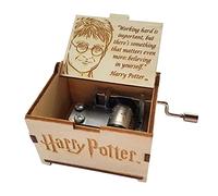 TheLaser'sEdge Mini caja de música de Harry Potter con tema de Hedwig, cita de trabajo de Harry Potter