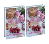 THELIRUINA Libros decorativos con temática alimentaria, libros falsos para cafetería, hotel, sala de estudio, moderno, minimalista