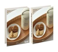 THELIRUINA Libros decorativos con temática alimentaria, libros falsos para cafetería, hotel, sala de estudio, moderno, minimalista