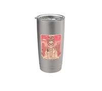 Thelma y Louise mejores amigos Tarot Card Skeleton Road Trip Vaso térmico de acero inoxidable de doble pared
