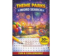 Theme Park Word Search Book: Word Search with Easy to Read about Amusement Park, Carnival, Family Entertainment, and more [6x9 inches, 110 pages] 50+ ... Gift for Vacations, Holidays, and Free Times