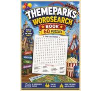 Theme Parks Wordsearch: Theme Parks Wordsearch Puzzlebook: For Teens, Adults and Seniors 6x9 Inches with 60 Puzzles | Challenge Your Brain with themed Puzzles
