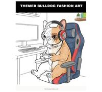 Themed Bulldog Fashion Art: A Cute French Bulldog Themed Coloring Book for Adults | Stylish Canine Fashion Art & Stress Relief | Easy Bold Outlines for Relaxation & Creativity