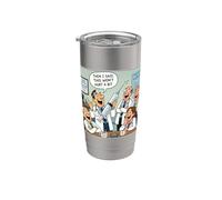 Then I Said, This Won't Hurt a Bit - Doctor Nurse Cartoon Vaso térmico de acero inoxidable de doble pared