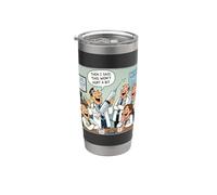 Then I Said, This Won't Hurt a Bit - Doctor Nurse Cartoon Vaso térmico de acero inoxidable de doble pared