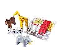 Theo Klein 0071 - Funny Puzzle 1+ con 4 Animales Magneticos Jirafa, Elefante, Caballo Y Vaca