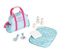 Theo Klein 1746 Baby Coralie, Bolso Cambiador, Bolso para muñecas bebé con Accesorios, Juguete para niños Desde 3 años