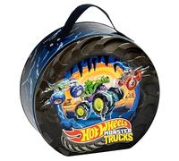 Theo Klein 2558 Hot Wheels Monster Truck Maletín Rueda | Maletín para hasta 7 Coches | con Pista de Carreras desplegable y asa | Producto con Licencia Oficial | Juguete para niños a Partir de 3 años