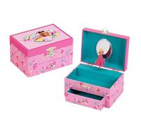 Theo Klein 3624 Joyero Barbie con Caja de música, Melodía Encantadora, con Compartimento y cajón para Utensilios de Barbie, Juguete para niños a Partir de 3 años