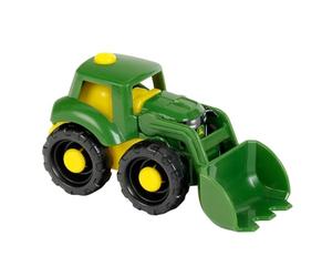 Theo Klein 3960 Tractor de John Deere, escala 1:50 y Vehículo estable para el arenero y Fabricado en resistente plástico reciclable y Juguete para niños a partir de 18 meses