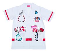 Theo Klein 4117 Vestido de médico Barbie | Talla única | Incluye teléfono inteligente con batería, mascarilla y gafas | Juguete para niños de entre 3 y 6 años