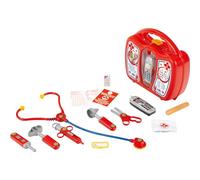 Theo Klein 4350, Maletín de médico con teléfono móvil, con Estetoscopio, jeringuilla, Incluye teléfono móvil a Pilas con Sonido, Medidas 27 cm x 24 cm x 10 cm, Juguete para niños a Partir de 3 años