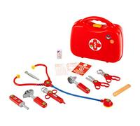 Theo Klein 4383 Maletín de médico, de médico de 14 Piezas con Estetoscopio, termómetro, jeringuilla y práctica asa de Transporte, Medidas 28 cm x 9.5 cm x 22 cm, Juguete para niños a Partir de 3 años
