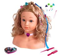 Theo Klein 5240 Princess Coralie Make-Up and Hairdressing Head 'Sophia' I With Hair clips , lots of further Accessories I for Children Aged 3 Years and up