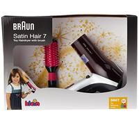 Theo Klein 5867 - Braun secador de Pelo Braun satín Hair 7" con Cepillo Gratuito, Juguete.