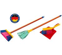 Theo Klein 6125 Pure Fresh Mop Set I 4-Piece colourful cleaning set I with Mop , Broom , Hand Brush and Dustpan , Toys for Children Aged 3 and over