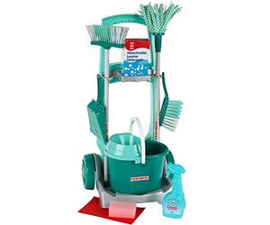 Theo Klein 6562 Leifheit Broom Trolley with robust Accessories , Incl Mop, bucket, broom and much more I Toys for Children Aged 3 and over