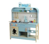 Theo Klein 7023 Cocina Familiar Bluey de Madera | Cocina de Juguete con Sonido, luz y Accesorios de Madera |Producto con Licencia Oficial | Juguete para niños a Partir de 3 años