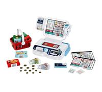 Theo Klein 7265 7265 Caja autoservicio I Escáner con luz y Sonido I Pantalla con 3 Temas I Cesta de la Compra, Dinero para Jugar y Mucho más. I Juguete para niños a Partir de 3 años