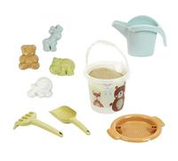 Theo Klein 7622 Conjunto de Cubo y Accesorios - Mundo Animal I Incluye tamiz, regadera, Pala y rastrillo I Plástico Reciclado I Anti-UV, Apto para niños a Partir de 18 Meses