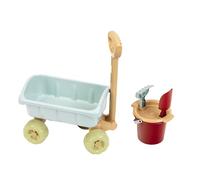 Theo Klein 7687 Carrito de Transporte con Conjunto de Cubo y Accesorios I Carrito Robusto I Incluye Juguetes para Jugar en la Arena I Anti-UV, Apto para niños a Partir de 18 Meses
