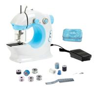 Theo Klein 7929 Máquina de Coser Infantil y Segura y Sencilla y 2 Niveles de Velocidad, Hilo Superior e Hilo de Bobina y Juguete para niños a Partir de 8 años