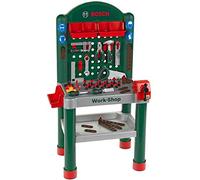 Theo Klein 8320 Bosch Workshop I 79 parts , Work Surface with Learning Function I Toy for Children Aged 3 Years and up