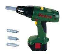 Theo Klein 8402 Destornillador eléctrico Bosch I Con función de luz y sonido I Accesorios intercambiables y giratorios I Juguete para niños a partir de 3 años