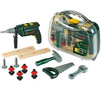 Theo Klein 8416 Bosch Tool Case, Large I 16-part tool kit I Incl Battery-Powered Drill with Light and Sound I Toy for Children Aged 3 Years and up