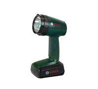 Theo Klein 8448 Bosch - Lámpara inalámbrica (funciona con pilas, se puede girar hasta 90 grados, 4 colores de luz, tamaño: 9,5 x 6,4 x 18 cm), juguete para niños a partir de 3 años