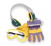 Theo Klein 8535 Set de Accesorios de 3 Piezas, Guantes de Trabajo, Gafas de Seguridad y Orejeras con diseño de, Medidas del Embalaje 19.5 cm x 7 cm x 33.5 cm, Juguete para niños a Partir de 3 años