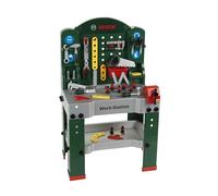 Theo Klein 8580 Bosch Work Station I 44 parts I Workbench incl Work Surface with Learning Function I Toy for Children Aged 3 Years and up