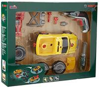 Theo Klein 8689 Set de camión Bosch I Camión que se puede montar de tres formas diferentes I Con Ixolino a pilas I Juguete para niños a partir de 3 años