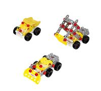 Theo Klein 8792 Bosch 3-in-1 Constructor Team Construction Set , for Building Different Construction Vehicles , 3 Models , for Children Aged 3 and over