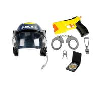 Theo Klein 8841 Casco S.W.A.T. con Auriculares | Resistente Casco de policía con Accesorios | Juego de rol & Juguete para el Desarrollo Motor | Juguete para niños a Partir de 3 años