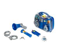 Theo Klein 8874 Maleta de policía, con Linterna de Bolsillo, walkie-Talkie, megáfono y Esposas, Juguete para niños Desde 3 años