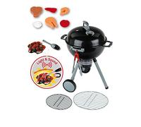 Theo Klein 9401 Barbacoa de Bola Weber Premium con luz y Sonido, con Pila de carbón, tenazas de Barbacoa, Medidas 40 cm x 32 cm x 53 cm, Juguete para niños a Partir de 3 años