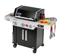Theo Klein Weber Grill Genesis 9445 - Barbacoa de Madera, Incluye Insertos para Carne, Pizza o Verduras, con Falsos Alimentos y Cubiertos para Barbacoa, Juguetes para niños a Partir de 3 años