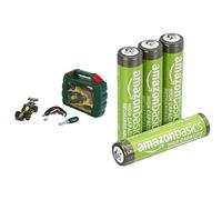 Theo Klein Bosch Grand Prix Set, Ixolino/Coche, 3+ años, & Pilas AAA Recargables Amazon Basics 4 unid, 850mAh