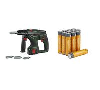 Theo Klein Bosch Taladro Percutor, rotación Dual, 3+ años, & Pilas AAA Alcalinas Amazon Basics 12 Unidades, 10 años