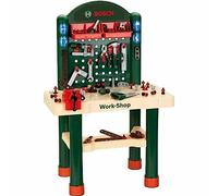 Theo Klein 8461 Bosch Workshop I Work Surface with Learning Function and Hammer - and - Nails Game I with tools and much more I Toy for Children Aged 3 years and up